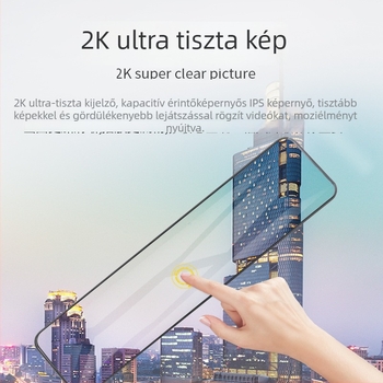 Új 12 hüvelykes autó kamera tükrös kijelzővel, 2K HD éjszakai látás, elől és hátul kettős kamera