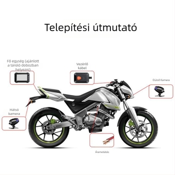Motorkerékpáros videó rögzítő MT2A – 1080p, 150°, kettős kamera, Loop Video, elöl-hátul felszerelés