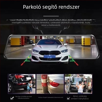 Patriot 2025 4K autós dashcam elöl-hátul, 5,5 hüvelykes érintőképernyő, 9MP