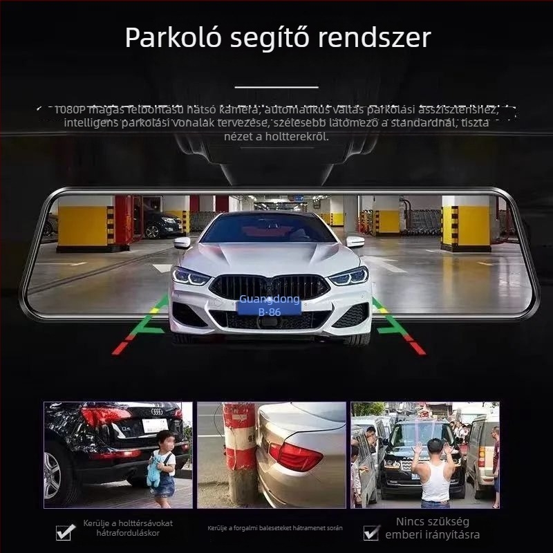Patriot 2025 4K autós dashcam elöl-hátul, 5,5 hüvelykes érintőképernyő, 9MP