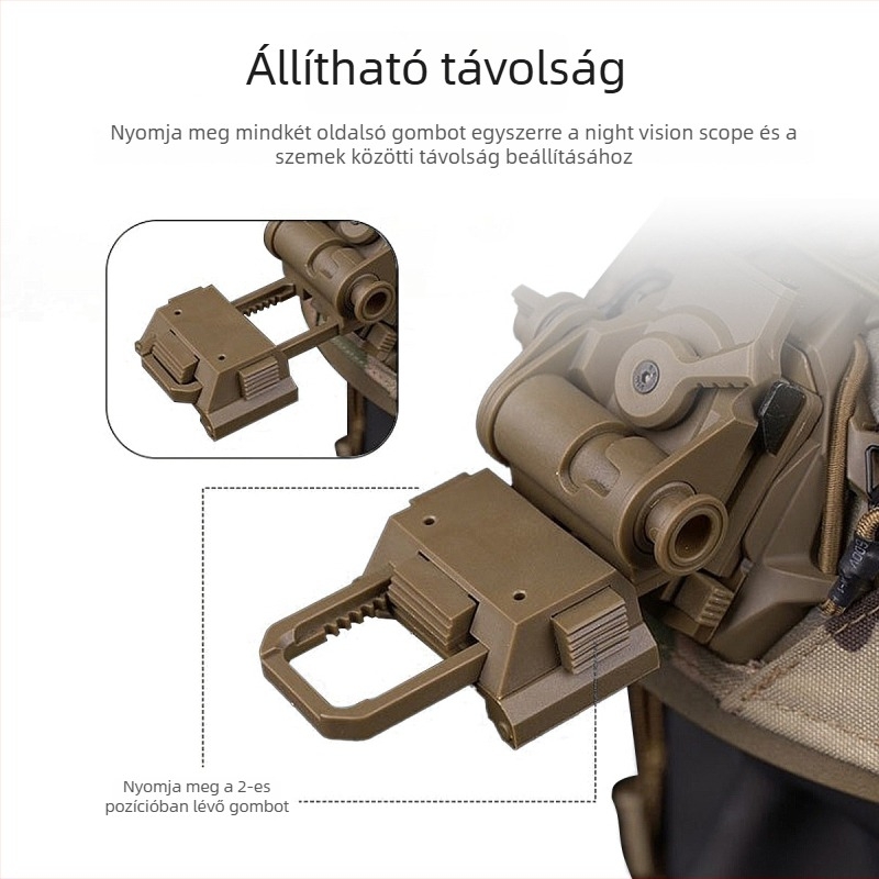 Infravörös éjjellátó sisak-tartó, kód F002, súly 125