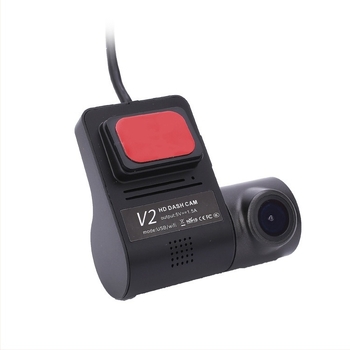 USB rejtett autó kamera, 1080p, 140° széles látószög, ciklikus felvétel, Wi‑Fi, szélvédőre szerelés