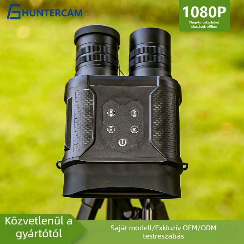 Infravörös éjjellátó kézi binokulár – nagyítás 3.5–7x, objektív 31 mm, látótávolság 500–800 m, videó 1080P/720P, tömeg 0.65 kg