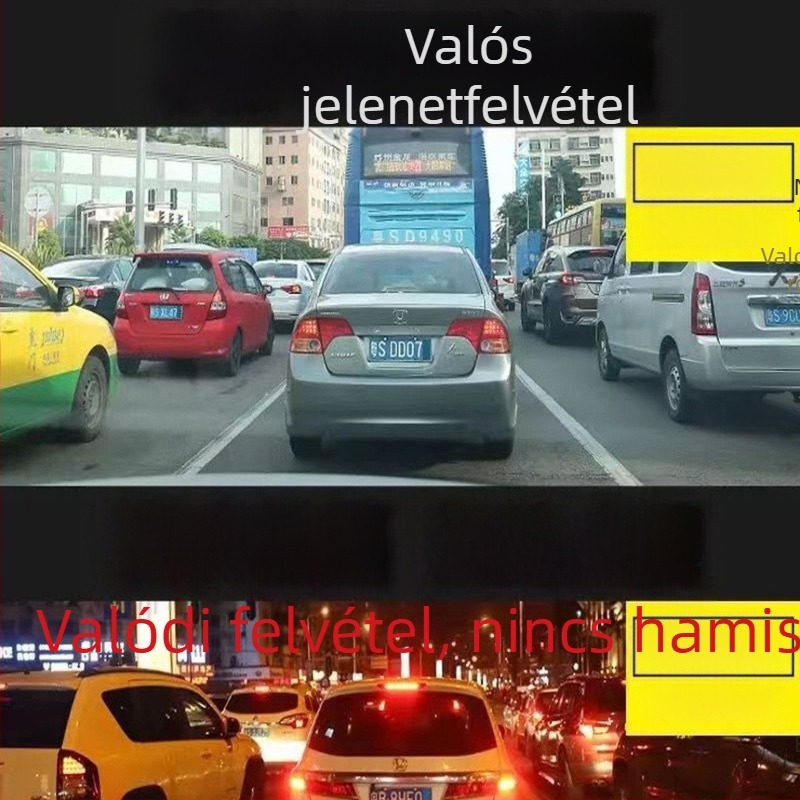 5 hüvelykes IPS kijelzővel ellátott autós DVR, 1296P Ultra HD, csillagfényes éjjellátás, ciklikus felvétel és tolató kép