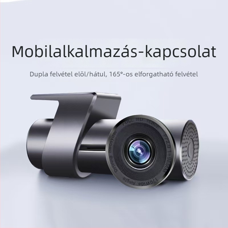 360° panorámás WiFi autós DVR HD éjjellátás, plug‑and‑play USB csatlakozás, rejtett beszerelés