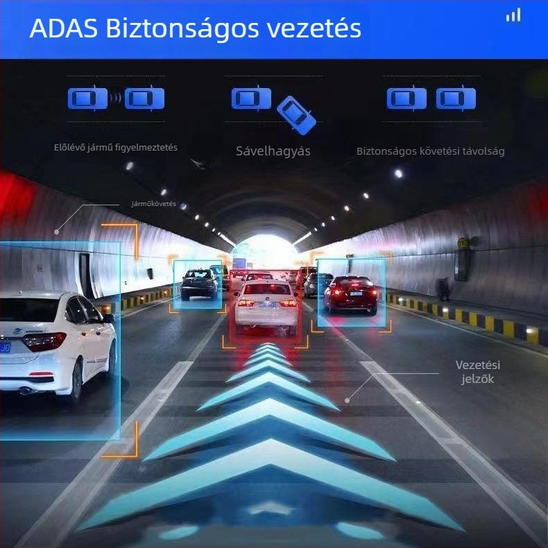 Új 4K 10 hüvelykes autós dash kamera éjszakai látással, hangvezérléssel, ADAS ütközéselkerüléssel és mobiltelefon-kapcsolattal