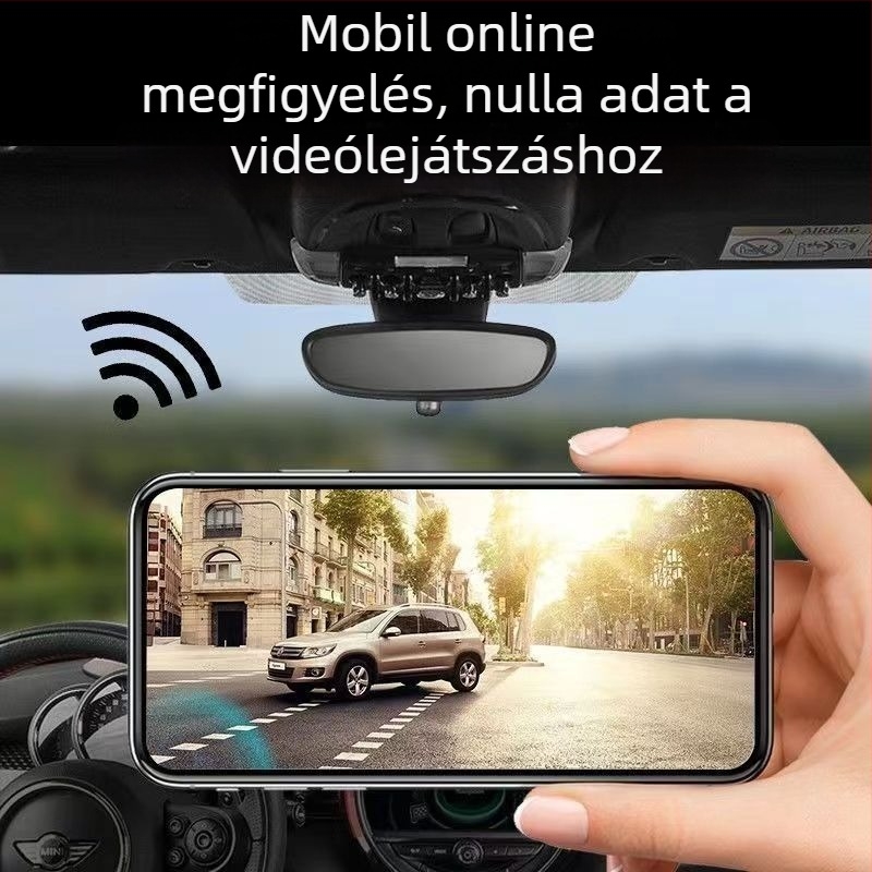 Új 4K 10 hüvelykes autós dash kamera éjszakai látással, hangvezérléssel, ADAS ütközéselkerüléssel és mobiltelefon-kapcsolattal