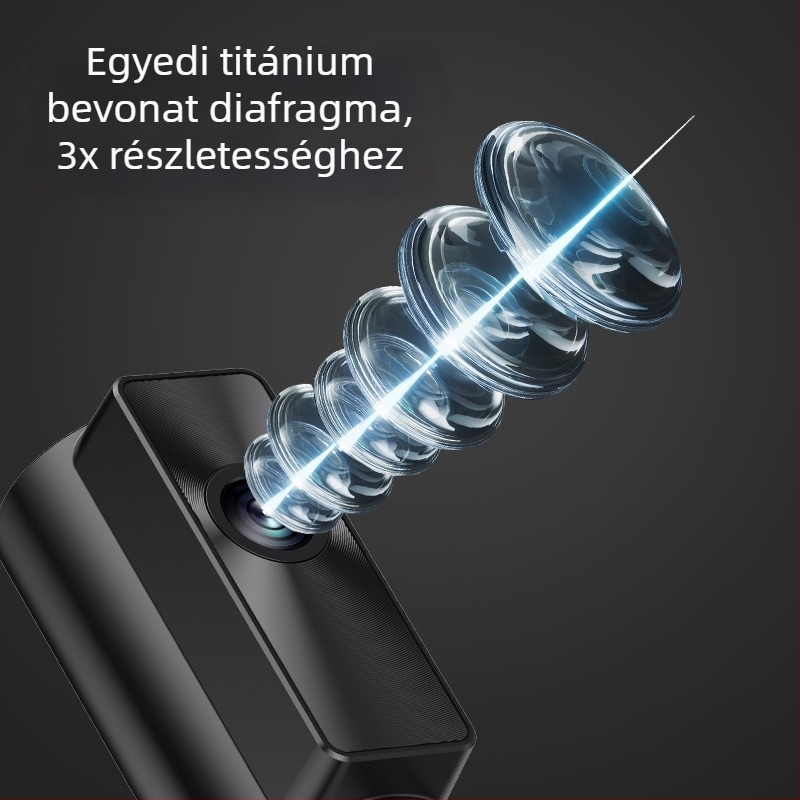 Autóba használható babafigyelő kettős lencsével, 2K HD felvétel, 7 hüvelykes kijelző, Wi‑Fi, TF-kártya támogatás 256 GB-ig