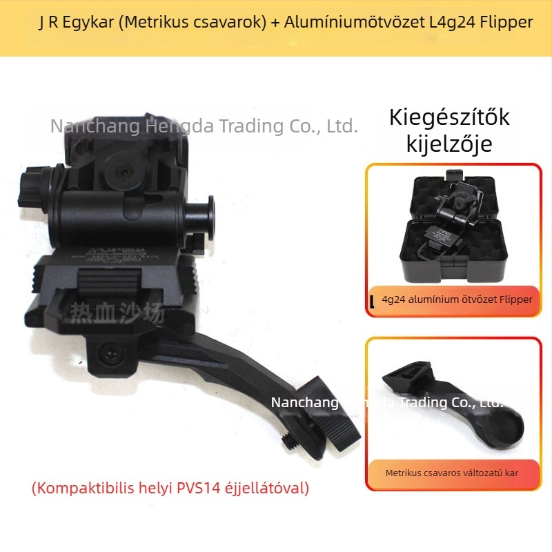 J-Arm PVS14 éjjellátó készülékhez, nylon monokuláris csatlakozó tartó, infravörös éjjellátó kiegészítő, Hot Battlefield, 0,02 kg