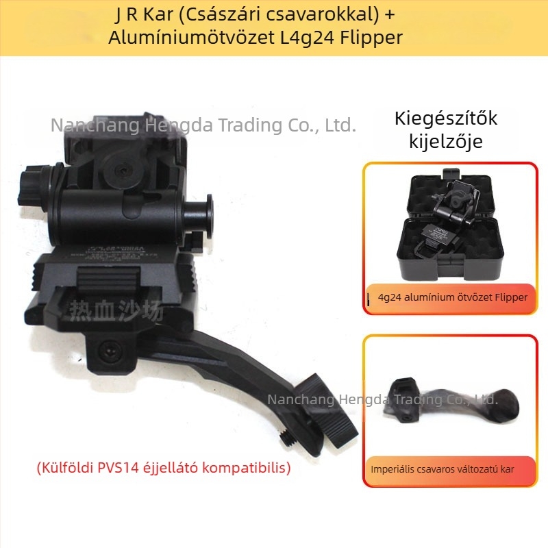 J-Arm PVS14 éjjellátó készülékhez, nylon monokuláris csatlakozó tartó, infravörös éjjellátó kiegészítő, Hot Battlefield, 0,02 kg
