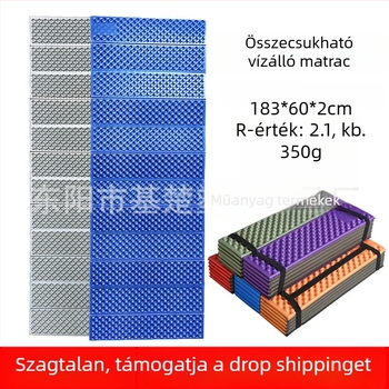 Kültéri nedvességálló kemping matrac, összecsukható, XPE hab, DY-2 modell, 1–2 személynek, csúszásmentes és nedvességálló