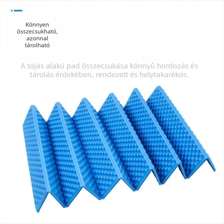 Kültéri nedvességálló kemping matrac, összecsukható, XPE hab, DY-2 modell, 1–2 személynek, csúszásmentes és nedvességálló