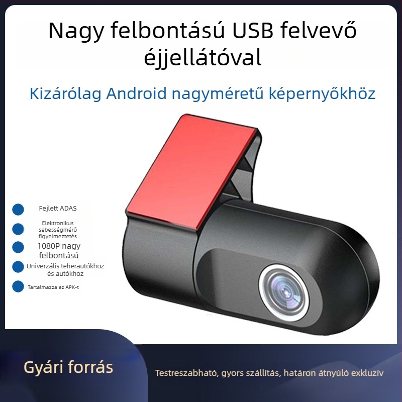 1080P HD autós DVR Android navigációval és USB-vel