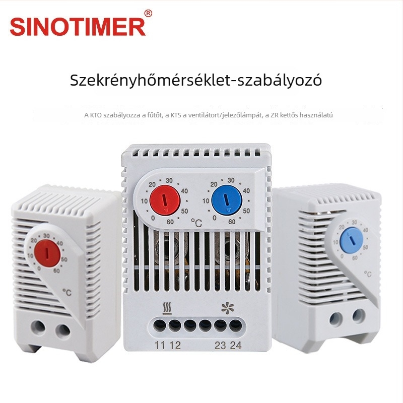 SINOTIMER KTO011/KTS011/ZR011 bimetálos elektromos érintkezésű hőmérő 0–60°C