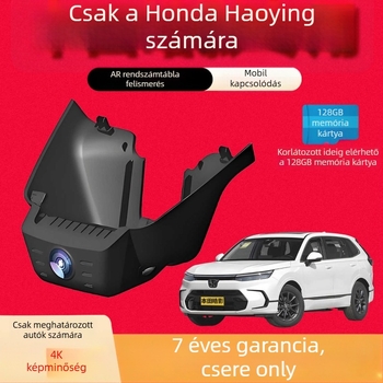 Honda Shadow rejtett fedélzeti kamera, vezeték nélküli 4K Ultra HD, első és hátsó duál felvétel, 170°-os széles látószög, F1.8 objektív, éjszakai látás