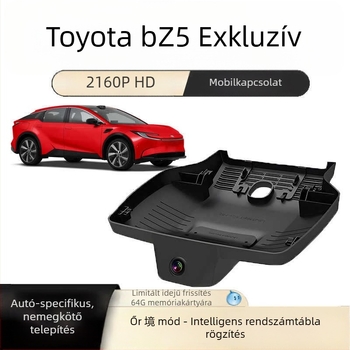 Széles látószögű autókamera előre és hátra kettős felvétellel, 2160p, 170° látómező, F1.8 éjjellátás, parkolási felügyelet