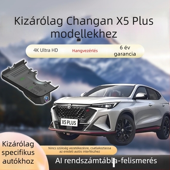 4K vezeték nélküli autós dash cam elő- és hátsó felvételekkel, rejtett telepítés, éjjellátás, 2025-ös modell