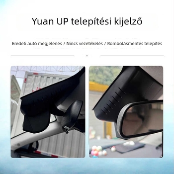 BYD Yuan Up Dash Cam — vezeték nélküli, 2160p Ultra HD, elöl és hátul kettős felvétel, 170°-os széles látószög, kijelző nélkül, 128GB, Vitality Edition, rejtett kivitel