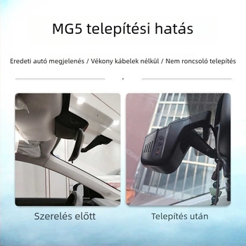 MG5 széleslátószögű autó DVR, elő- és hátsó kettős felvétel, 2160p felbontás, 170° látószög, USB adatátvitel