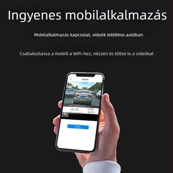 MG5 széleslátószögű autó DVR, elő- és hátsó kettős felvétel, 2160p felbontás, 170° látószög, USB adatátvitel