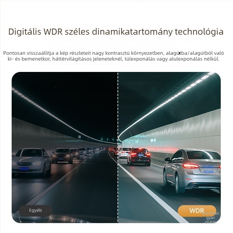 Autóba szerelhető dash kamera 2026-os új modell, vezeték nélküli, 360° látószög, 1080p, éjszakai látás, parkolás megfigyelés, kijelző nélkül, F2.0