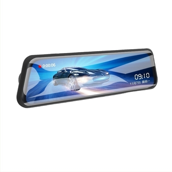Új 4K HD visszapillantó tükrös dashcam, Wi‑Fi, kettős objektív, telefonos lejátszás, hátrameneti kép, csillagfényes éjjellátás, 10 hüvelykes kijelző