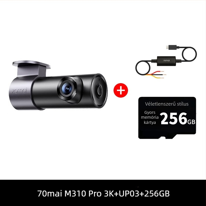 Autós menetregisztráló kamera M310Pro3K parkolásfigyeléssel, 1620P, F1.55, SD-kártya támogatás, USB-ellátás, kijelző nélkül