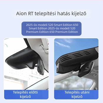 GAC Aion RT dash kamera – OEM, 4K Ultra HD, rejtett kábelezés, 2025-ös modell