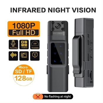 Carelon L13 HD kamera 1080p felvétellel, sztereó mikrofon, Wi-Fi, 2.0 hüvelykes LCD-kijelző, microSD‑kártya‑hely – konferenciákra, járőrszolgálatra, vizsgálatokra, kerékpározásra és képzésre