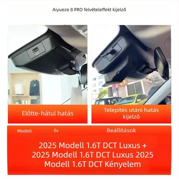 Arrizo 8 Pro 2025 dash cam – gyári vezeték nélküli telepítés, 4K Ultra HD éjszakai látás