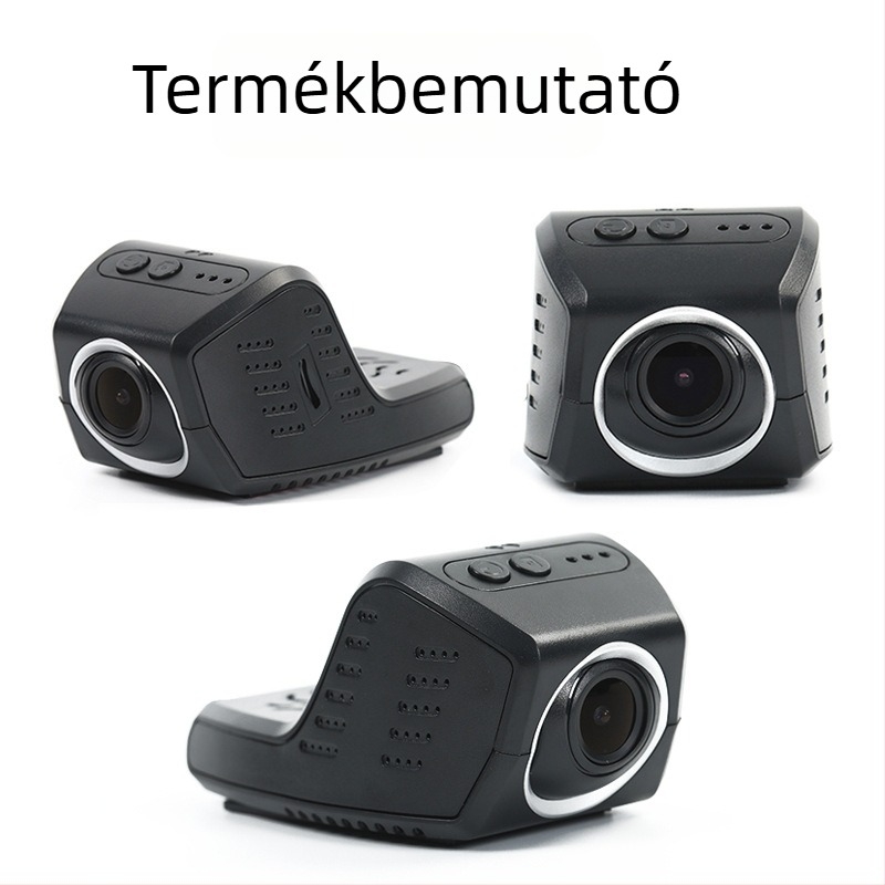 Rejtett szélvédőre szerelt autós dash cam, 1080p, Wi-Fi, hurkolt felvétel, 170° látószög