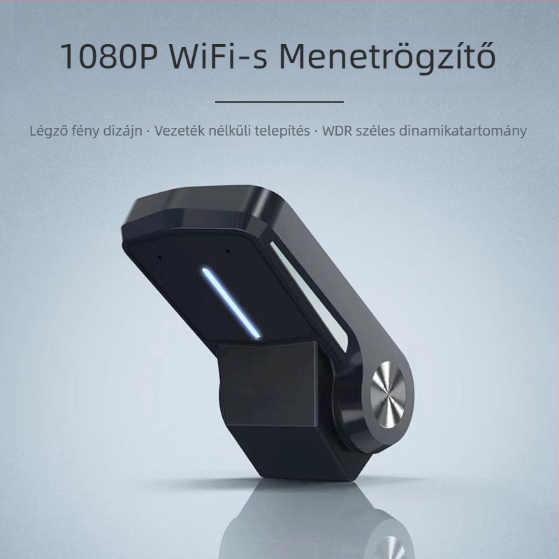 Wi-Fi autós dash cam 1080p, széles dinamikatartomány, rejtett vezeték nélküli telepítés és éjszakai látás