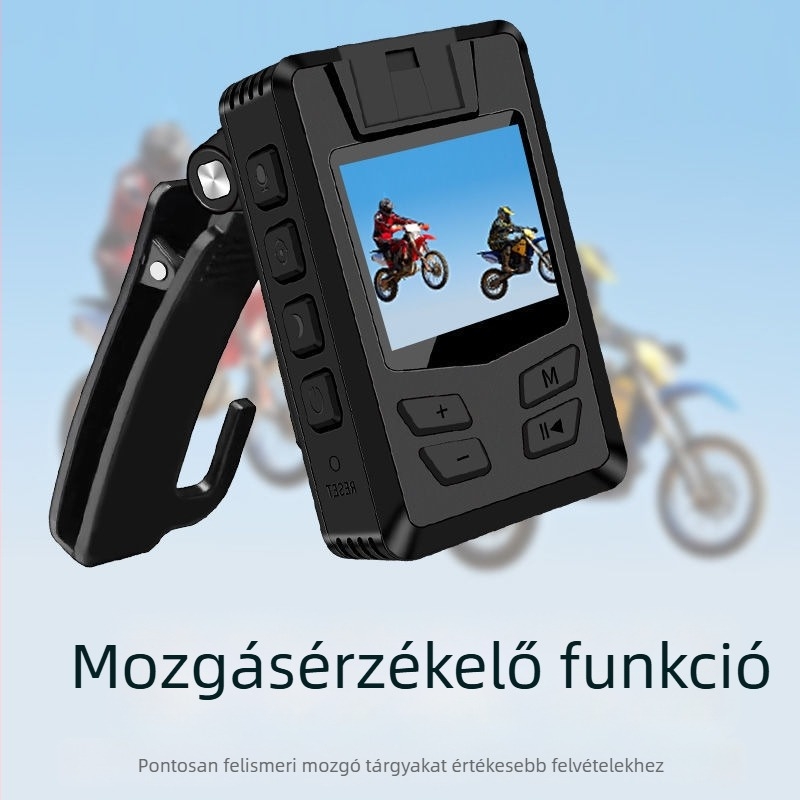 Kézben tartható robbanásbiztos rendvédelmi testkamera, HD éjszakai látással és infravörös felvétellel, kültéri használatra övcsipesszel