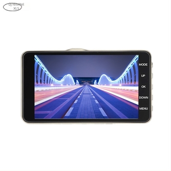 Duál-lencsés autós dash cam, 1080p, 170° látómező, ciklikus felvétel, visszafelé kép funkció
