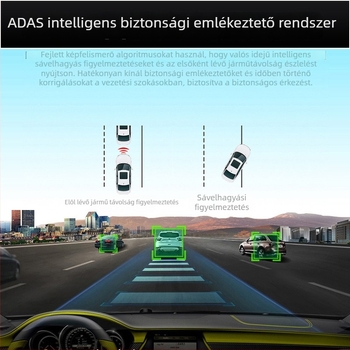 Elő- és hátsó duál felvételes autós kamera, 140° széles látómező, 1080p, hurok felvétel, USB/AV, TF-kártya, 2,0 hüvelykes kijelző
