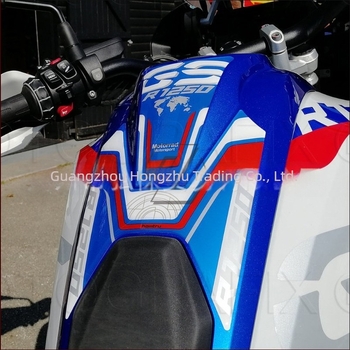Motorkerékpár üzemanyag-tank matricája BMW R1250GS-hez – karcolásálló PVC, 3D kristályos puha ragasztó