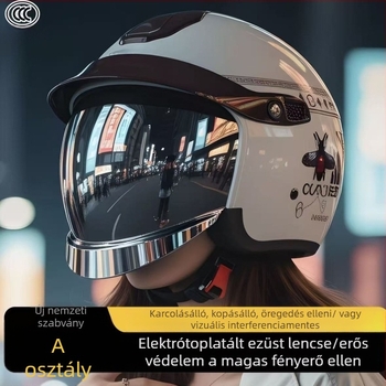 3C-hitelesített elektromos motorkerékpár sisak, uniszex, minden évszakra, fél sisak, téli meleg, szélvédett