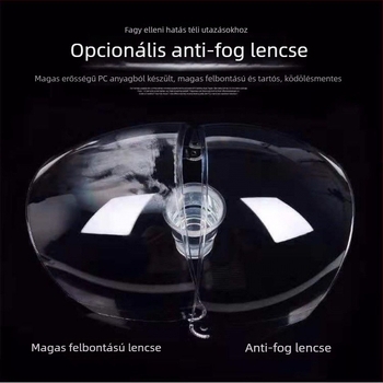 Motorkerékpár és elektromos járművek sisakvédő vizor, átlátszó, páramentes, HD felbontású, kopásálló, műanyag, 3C tanúsítvány 2017010201969674