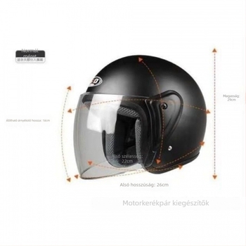 Motorkerékpár és elektromos járművek sisakvédő vizor, átlátszó, páramentes, HD felbontású, kopásálló, műanyag, 3C tanúsítvány 2017010201969674