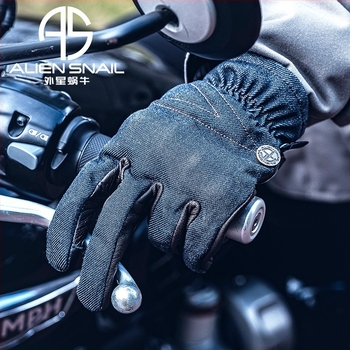 Alien Snail V6 motorkerékpáros kesztyű Cordura, TPR és importált báránybőrrel – tavasz–ősz stílus, ütközés elleni védelem