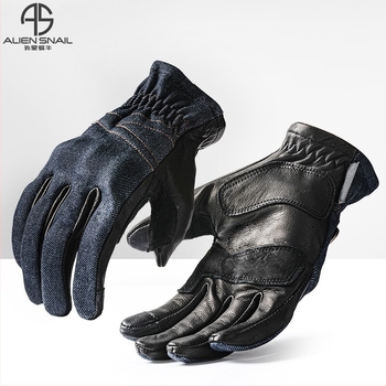 Alien Snail V6 motorkerékpáros kesztyű Cordura, TPR és importált báránybőrrel – tavasz–ősz stílus, ütközés elleni védelem