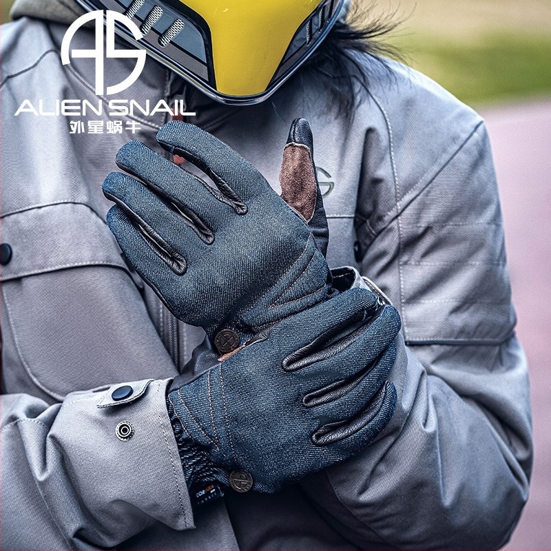 Alien Snail V6 motorkerékpáros kesztyű Cordura, TPR és importált báránybőrrel – tavasz–ősz stílus, ütközés elleni védelem