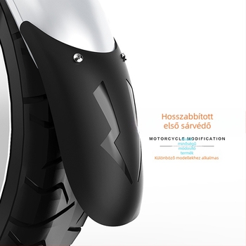 Hosszított első sárvédő motorkerékpárhoz — ABS • Super Mo • Fender • Univerzális kompatibilitás