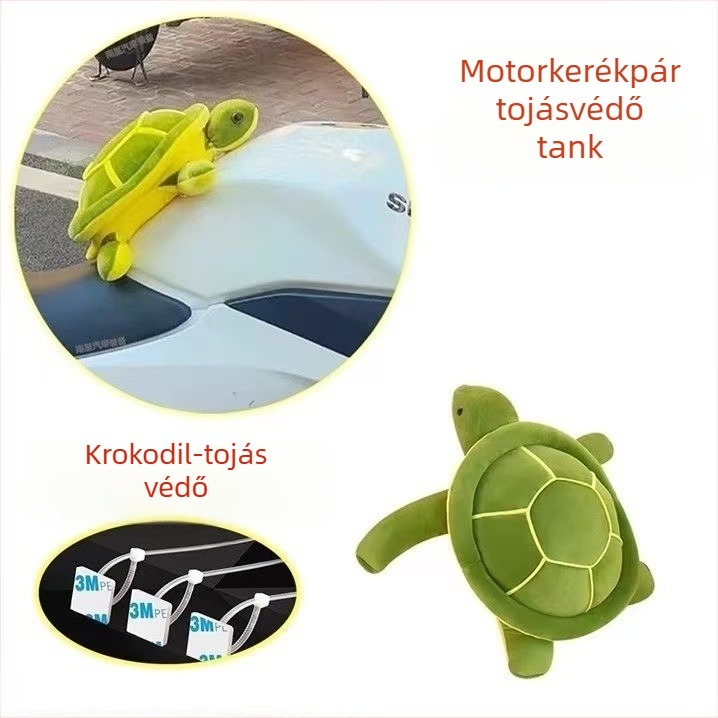 Motorkerékpár üzemanyag-tank védőpad – sűrített, háromdimenziós teknőre emlékeztető párna, lovagi páncél stílus