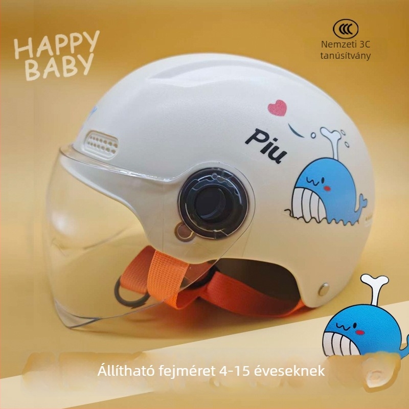Gyerekeknek szánt ABS fél sisak, 3C tanúsítvány, elektromos járművekhez, közlekedésre