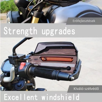 Motorkerékpár kormányvédő burkolat, univerzális kompatibilitás, PP/PC anyag