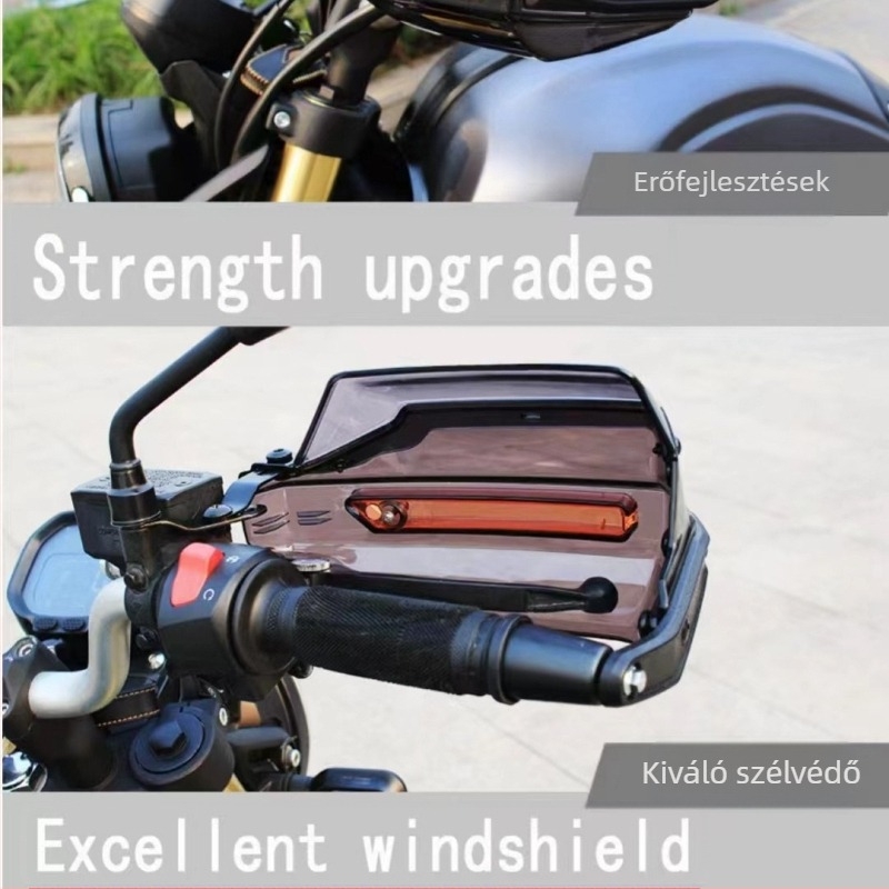 Motorkerékpár kormányvédő burkolat, univerzális kompatibilitás, PP/PC anyag