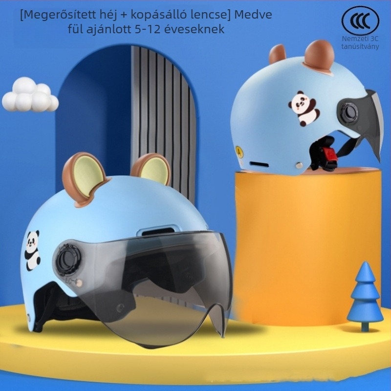 Gyerekeknek szóló versenysisak, ABS+PC, 3C minősítés, nyári használatra, uniszex