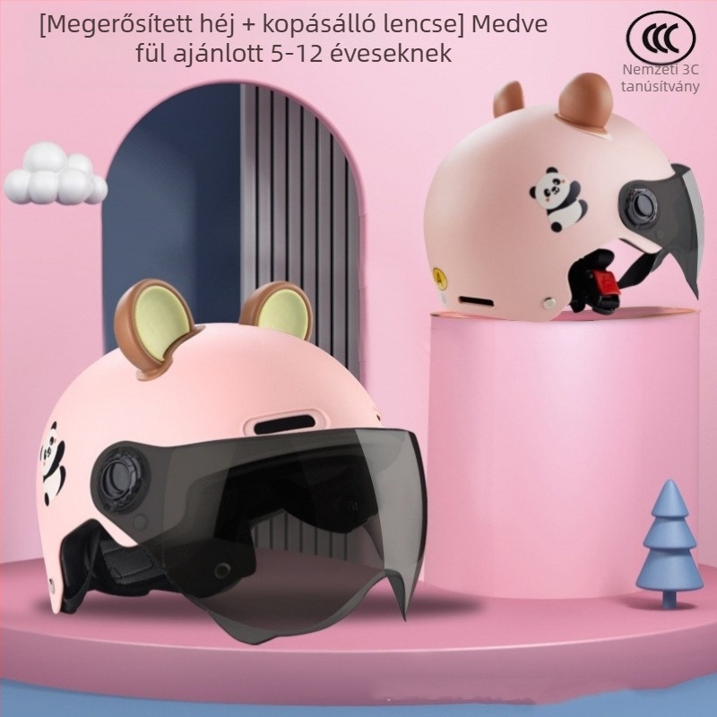 Gyerekeknek szóló versenysisak, ABS+PC, 3C minősítés, nyári használatra, uniszex