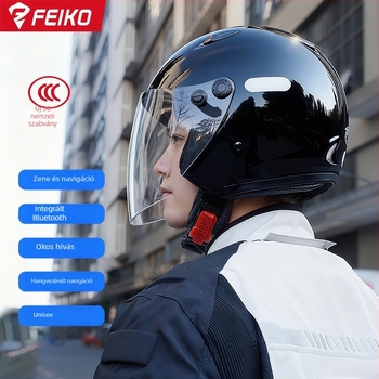 Feiko Bluetooth-integrált iFlytek intelligens hangvezérlésű motorkerékpár sisak, 3C tanúsítvány